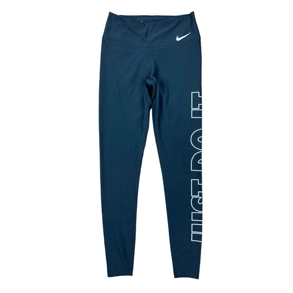 Nike dri fit just do it black and white leggings